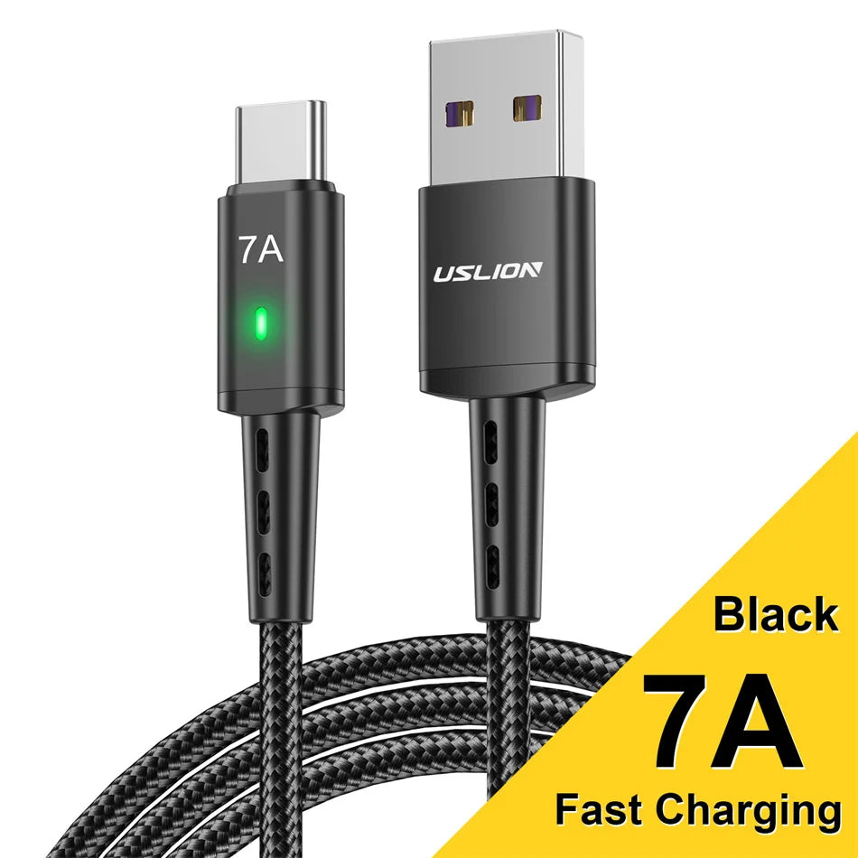 7A USB-C Fast Charging Cable: Power Up in Minutes