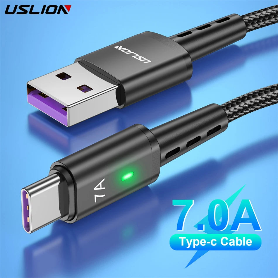 7A USB-C Fast Charging Cable: Power Up in Minutes