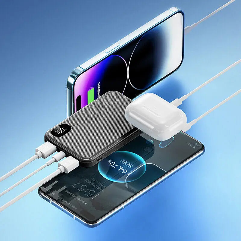 90000Mah Power Bank Portable Fast Charger Battery Pack USB for Mobile Phone