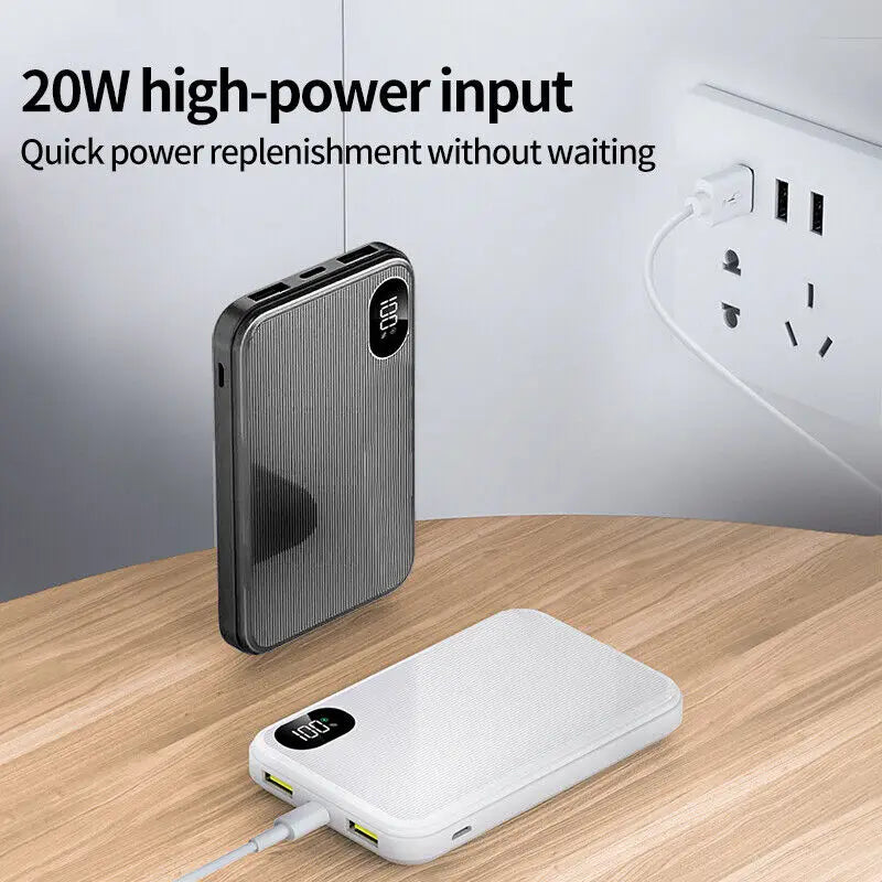 90000Mah Power Bank Portable Fast Charger Battery Pack USB for Mobile Phone