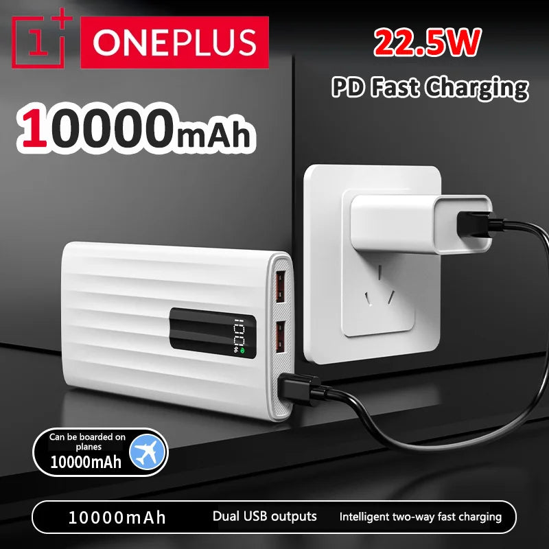Power Bank 10000Mah 22.5W PD Fast Charging Portable Charger External Battery for Iphone 16 15 Samsung Huawei Powerbank