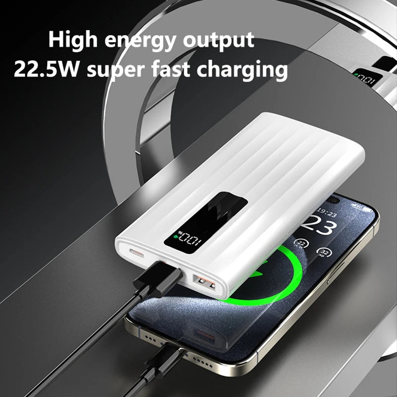 Power Bank 10000Mah 22.5W PD Fast Charging Portable Charger External Battery for Iphone 16 15 Samsung Huawei Powerbank