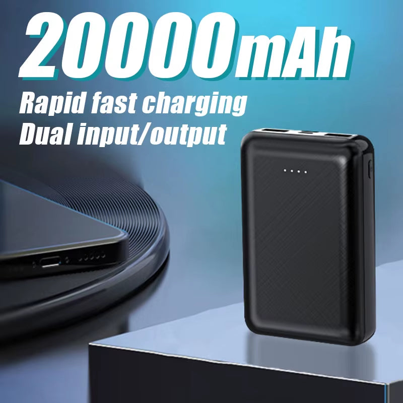 20000Mah New Portable Mini Power Bank Charger USB Fast Charging External Battery Pack for Heating Vest Jacket Scarf Socks Gloves