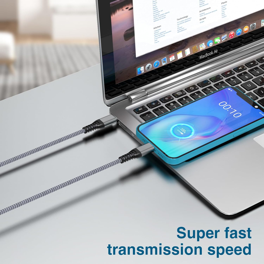 Apple MFi Certified USB-C to Lightning Cable (2-Pack)