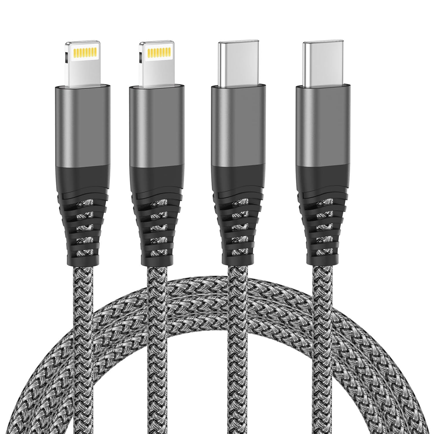 Apple MFi Certified USB-C to Lightning Cable (2-Pack)