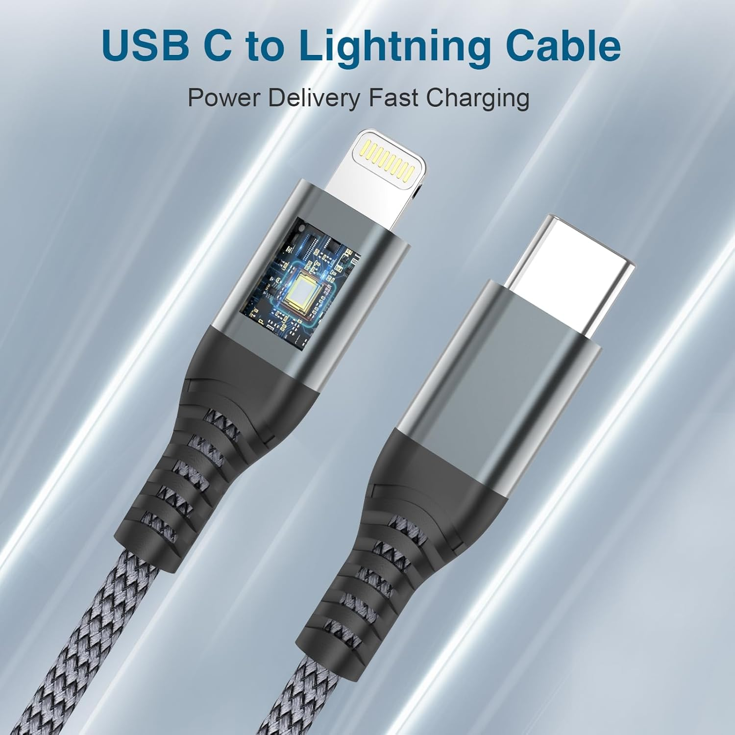 Apple MFi Certified USB-C to Lightning Cable (2-Pack)